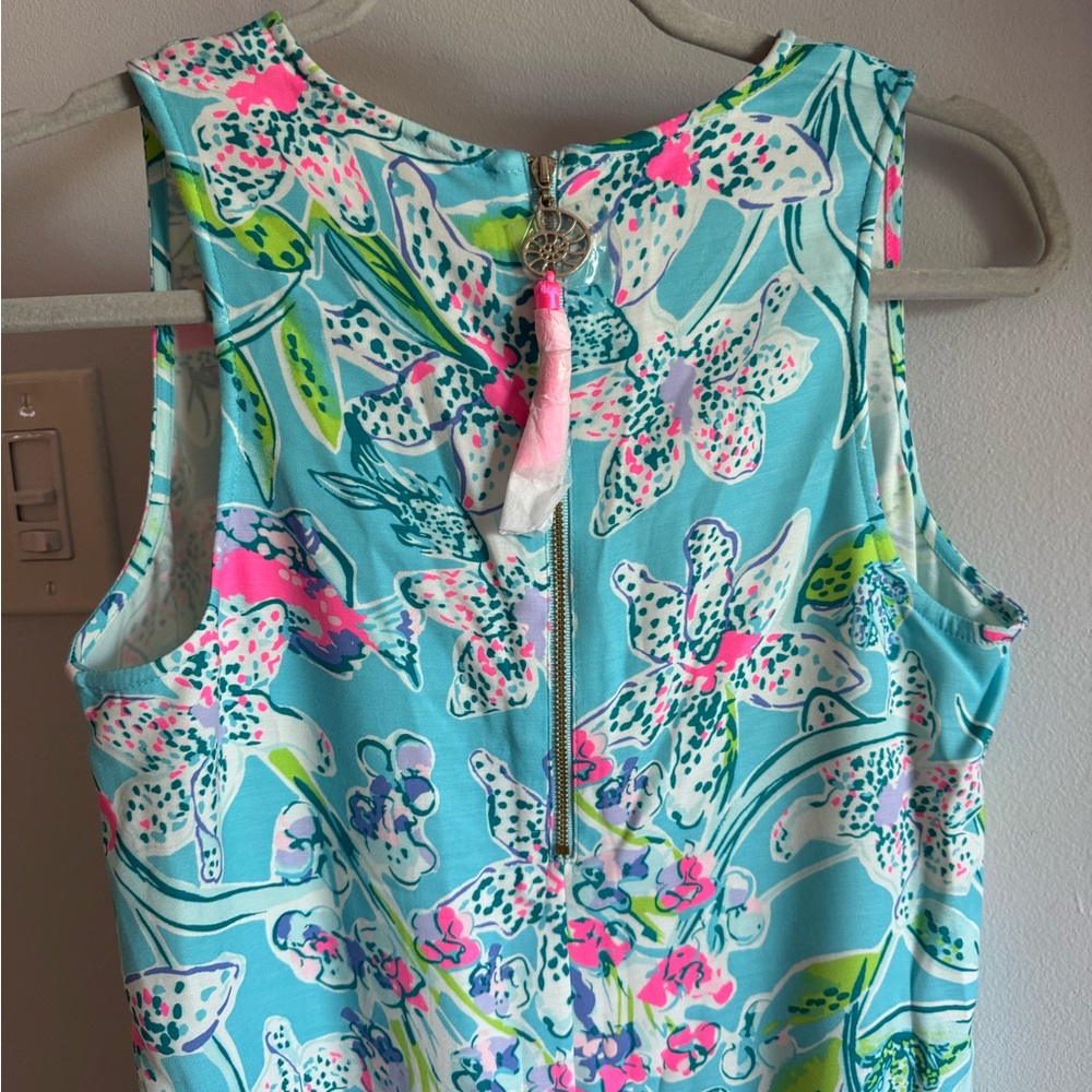 Lilly Pulitzer Kelby Stretch Shift Dress Bali Blue Pink Sway This Way NEW sz 2 - Picture 7 of 9